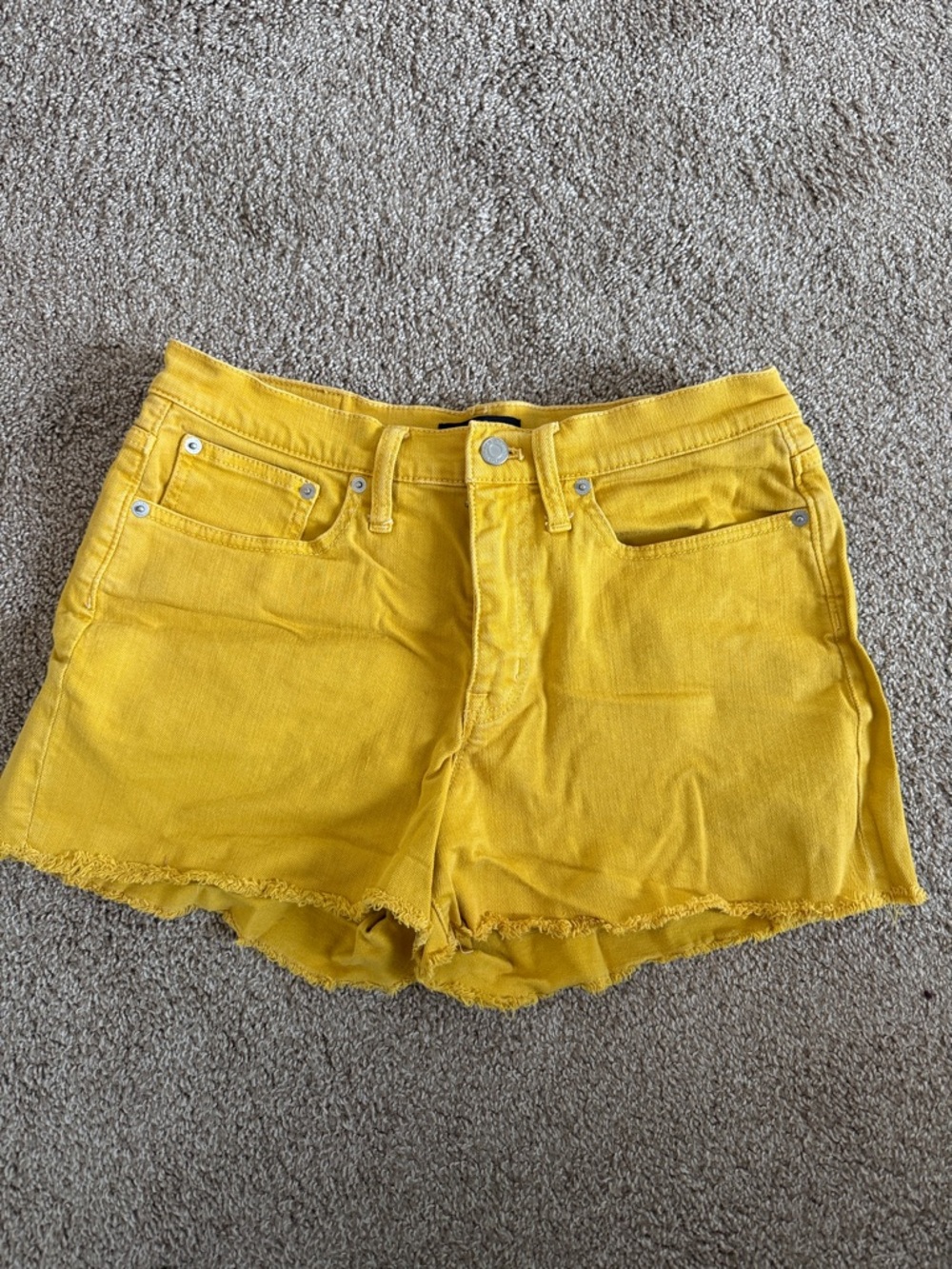 Yellow Women's Denim Shorts - J Crew Mercantile